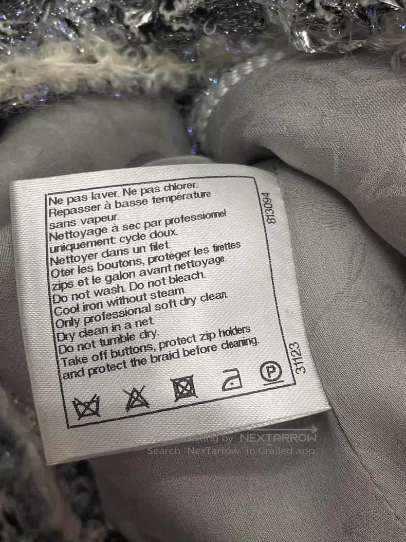 Chanel Chanel Black and white woven fine flash fabric four-pocket Size XXS / US 00 / IT 34 - 6 Thumbnail