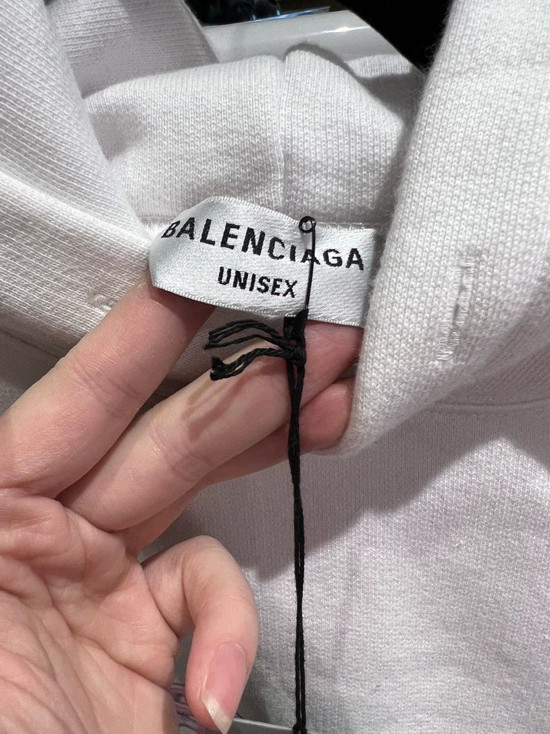 Balenciaga Balenciaga White Candy Graffiti Hoodie Size US XL / EU 56 / 4 - 2 Thumbnail