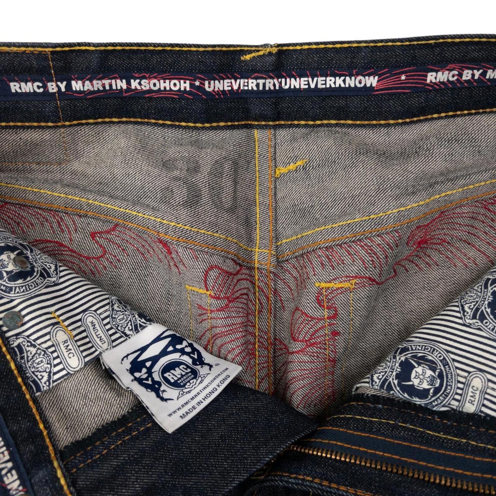 Other Vintage RMC Red Monkey Company Wave Denim Jeans Size W34 Size US 30 / EU 46 - 5 Thumbnail