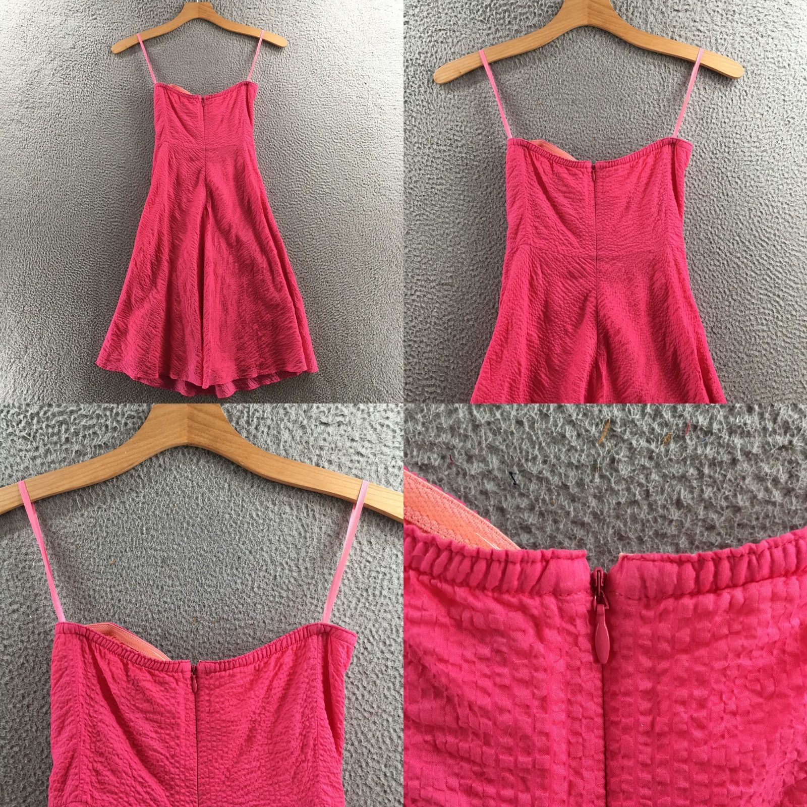J.Crew J.Crew Dress Womens 0 Pink Tube Strapless A-Line Fit & Flare Cotton Casual Dress Size XS / US 0-2 / IT 36-38 - 8 Thumbnail
