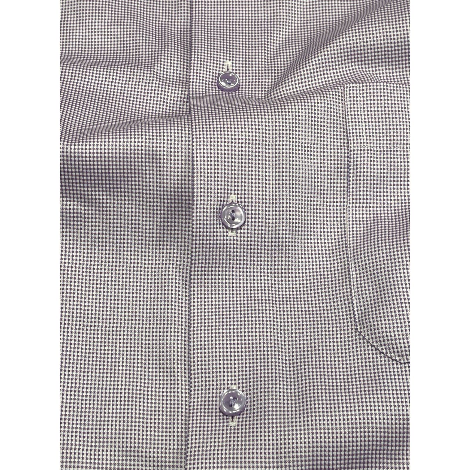 Eton Etón Classic Fit Dress Shirt 16.5 42 Light Purple Button Up Cotton Mens Size 42R - 5 Thumbnail