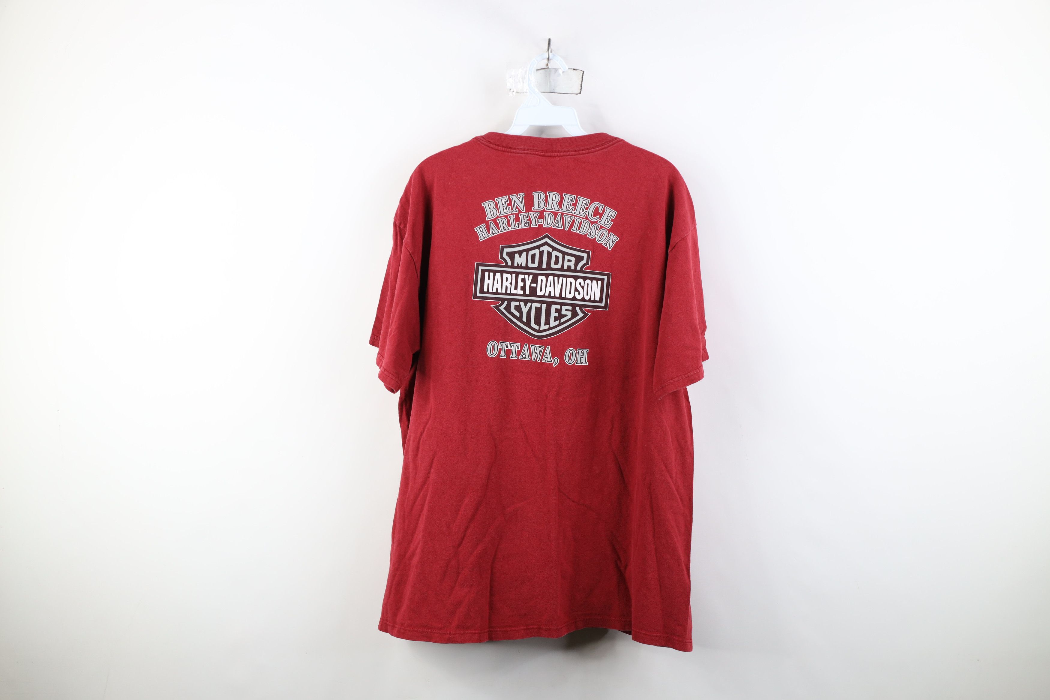 Harley Davidson Vintage Y2K 2001 Harley Davidson Steel Plate T-Shirt USA Size US XL / EU 56 / 4 - 14 Thumbnail