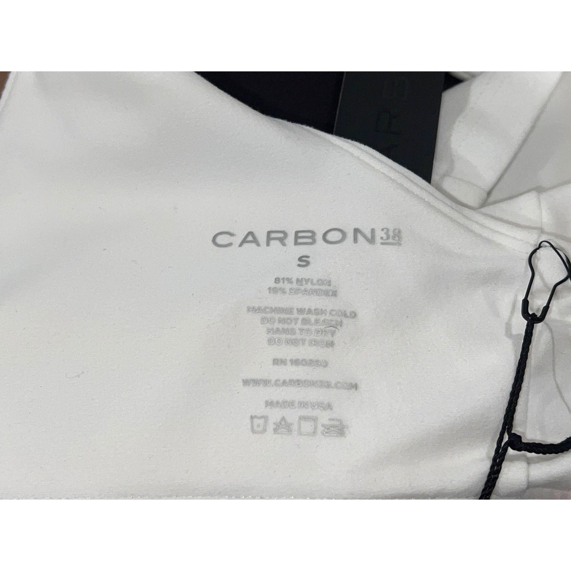 Carbon CARBON38 V-Neck Longline Bra in Melt Size Small Retail $88 Size S / US 4 / IT 40 - 3 Thumbnail
