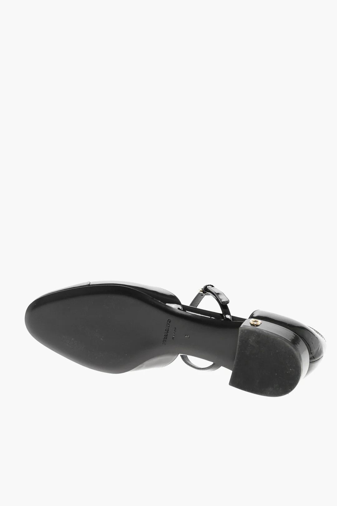 Salvatore Ferragamo og1mm0426 Patent Leather T-Bar Ballet Flats in Black Size US 6.5 / IT 36.5 - 5 Thumbnail