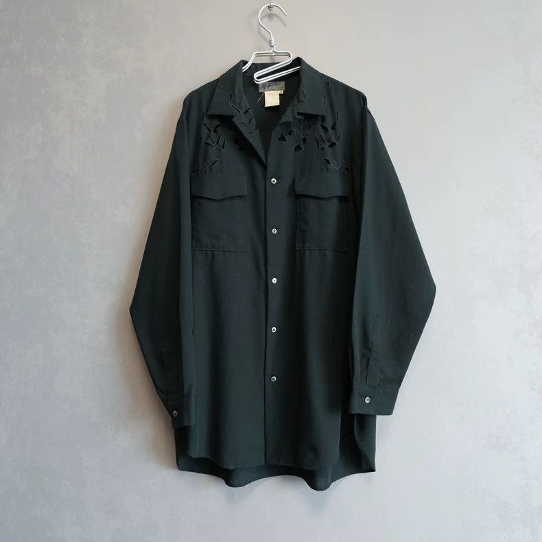 Yohji Yamamoto Yohji Yamamoto Yohji Yamamoto Floral Embroidered Shirt-250 Size US M / EU 48-50 / 2 - 4 Thumbnail