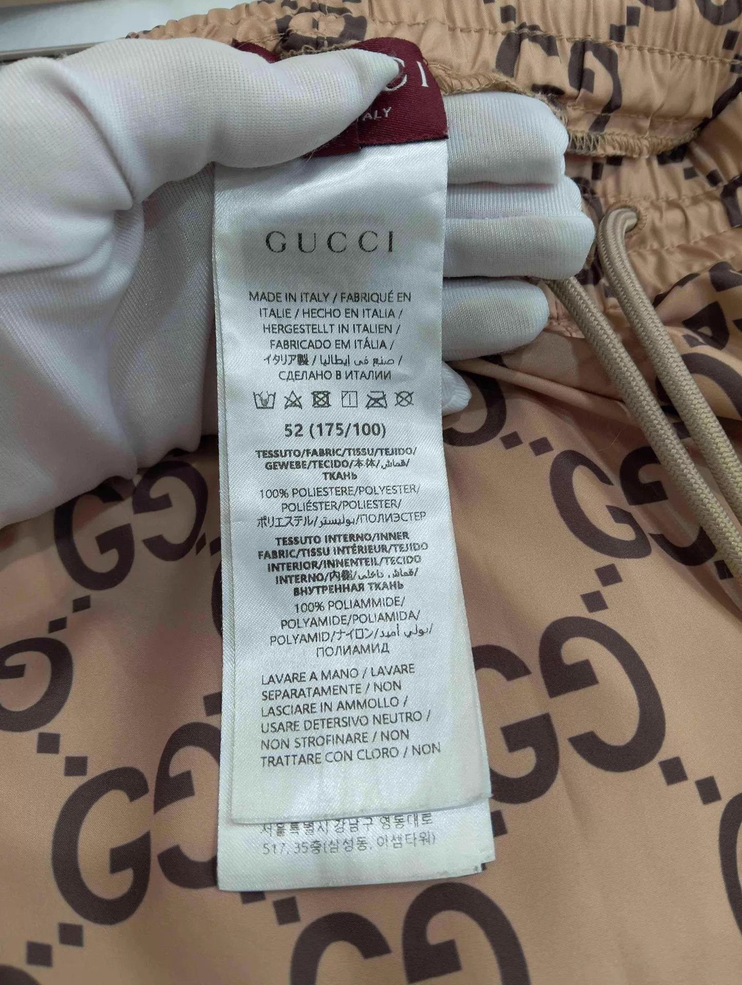 Gucci GUCCI GG Logo Print Elastic Waist Shorts Size 52 Size US 36 / EU 52 - 5 Thumbnail