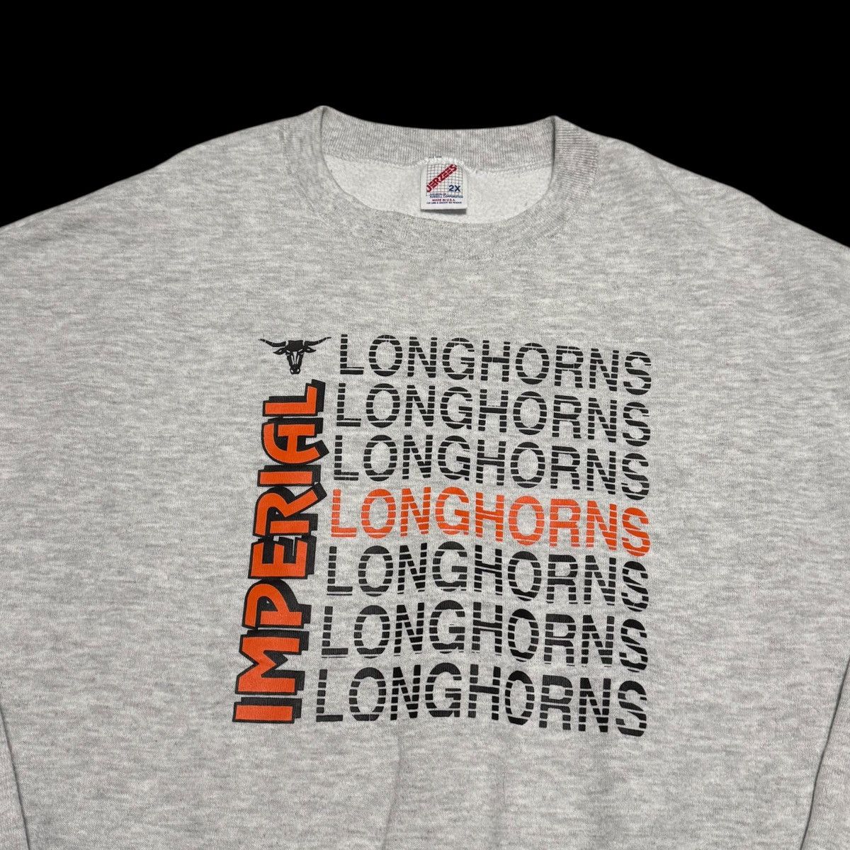 Jerzees Vintage Texas Longhorns Cotton Blend Sweatshirt Men's 2XL Size US XXL / EU 58 / 5 - 2 Thumbnail
