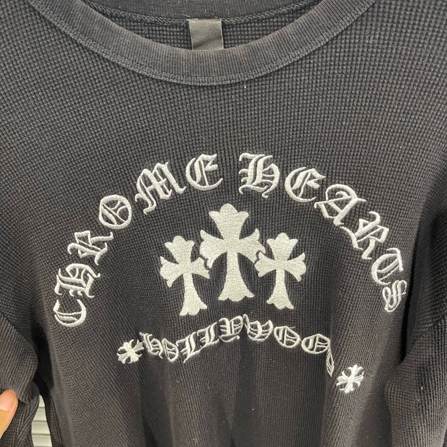 Chrome Hearts Chrome Hearts Cross Embroidery Long Sleeve Tee L 99 New Size US L / EU 52-54 / 3 - 4 Thumbnail