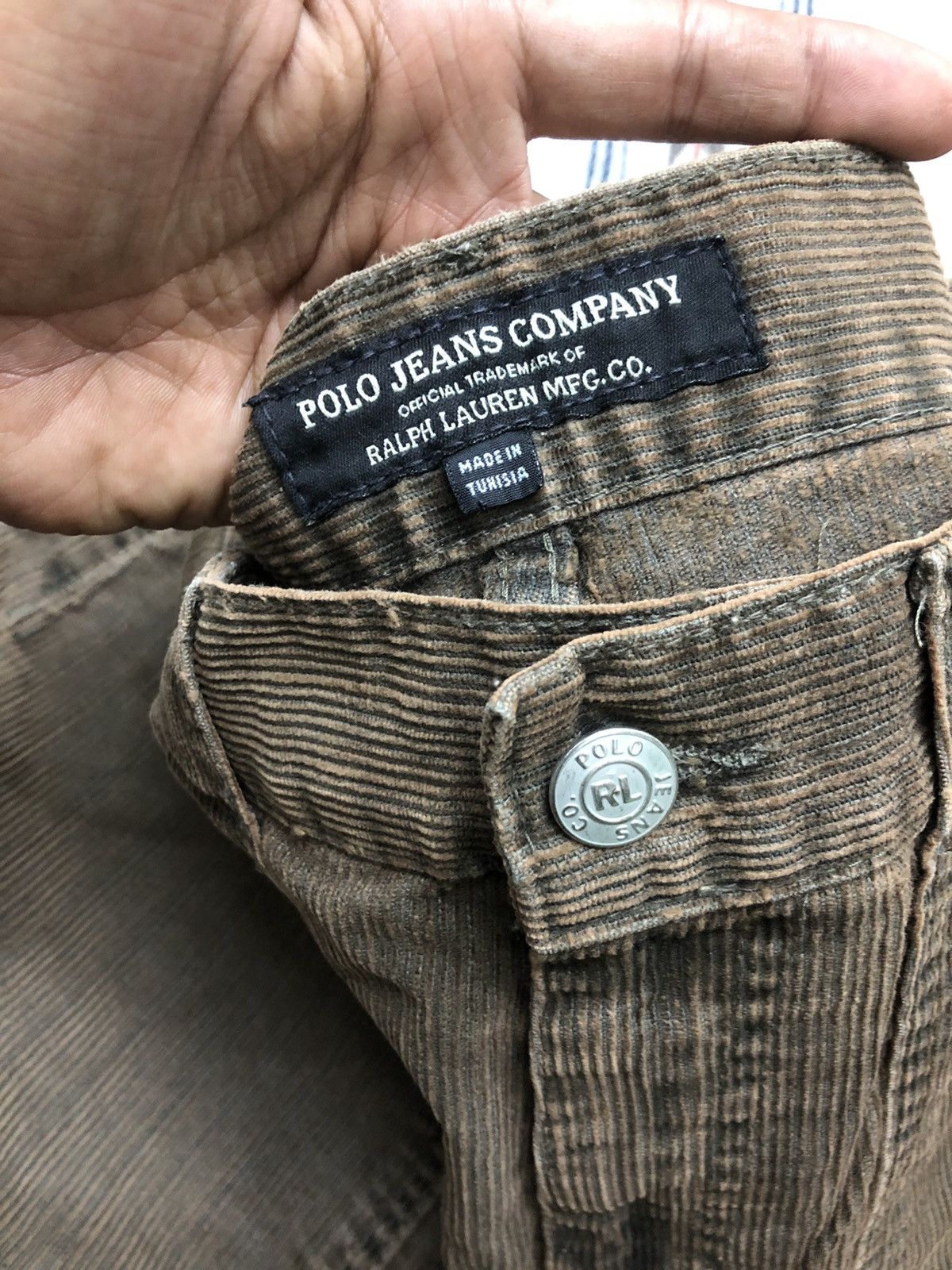 Polo Ralph Lauren FLARED⚡️⚡️CORDUROY BAKER PANT BY POLO JEANS Size US 35 - 4 Thumbnail
