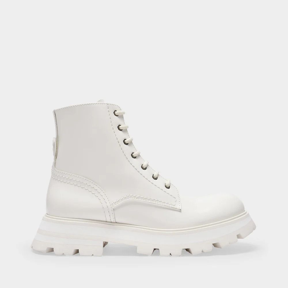 Alexander McQueen o1y0225 Ankle Boots in White Size US 9 / IT 39 - 1 Thumbnail