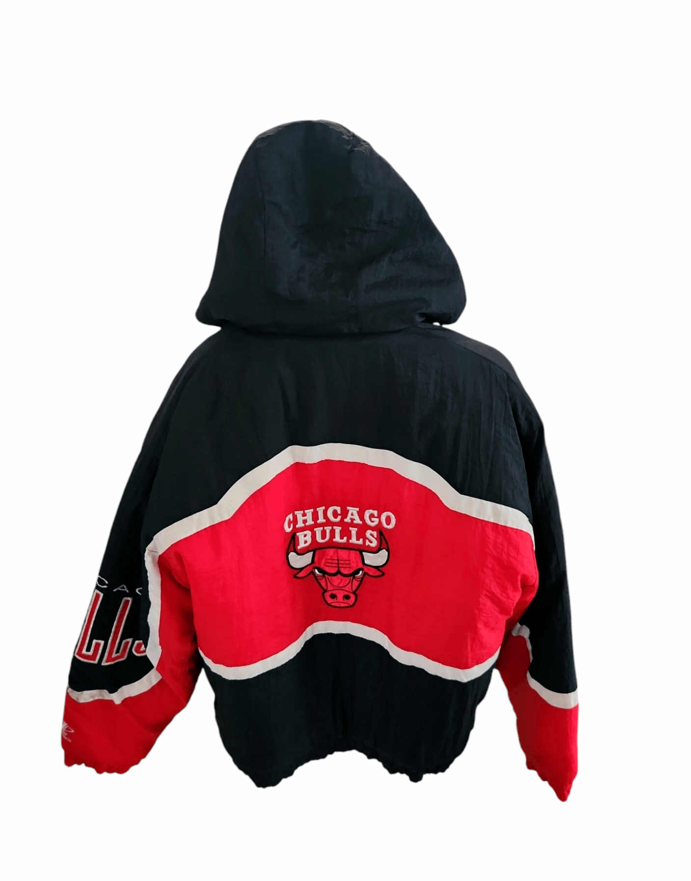 Logo Athletic × Vintage Vintage 90s Chicago Bulls Jacket Puffer Hooded Logo Athletic Size US XL / EU 56 / 4 - 5 Thumbnail