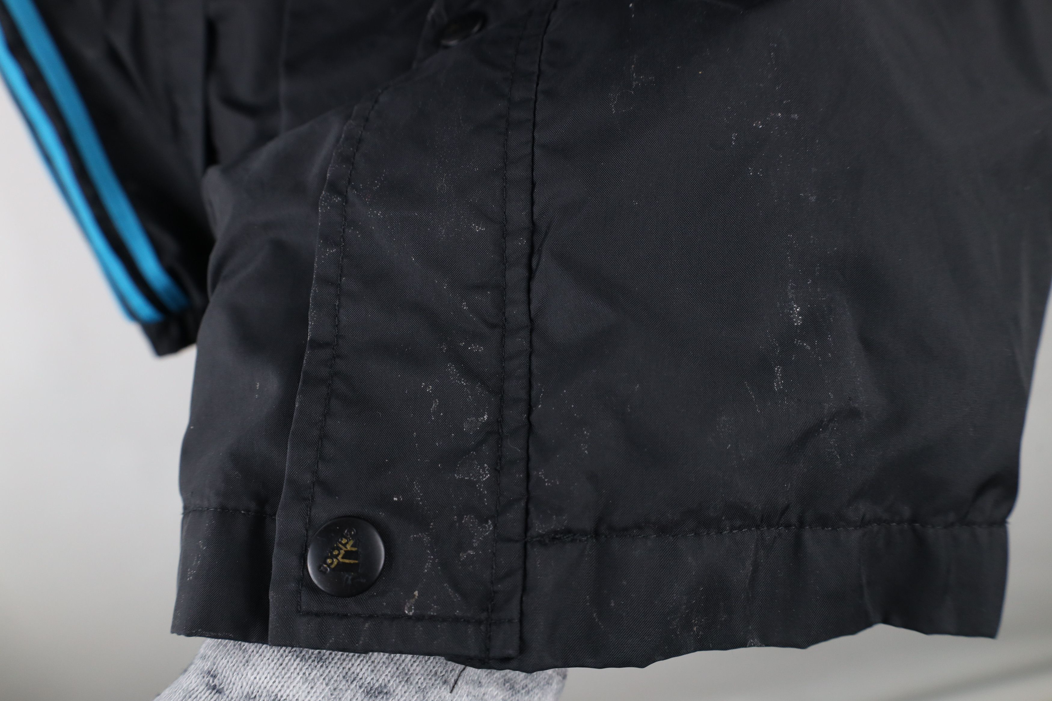 Adidas × Vintage Vintage 90s Adidas Spell Out Lined Hooded Windbreaker Jacket Size US XL / EU 56 / 4 - 8 Thumbnail