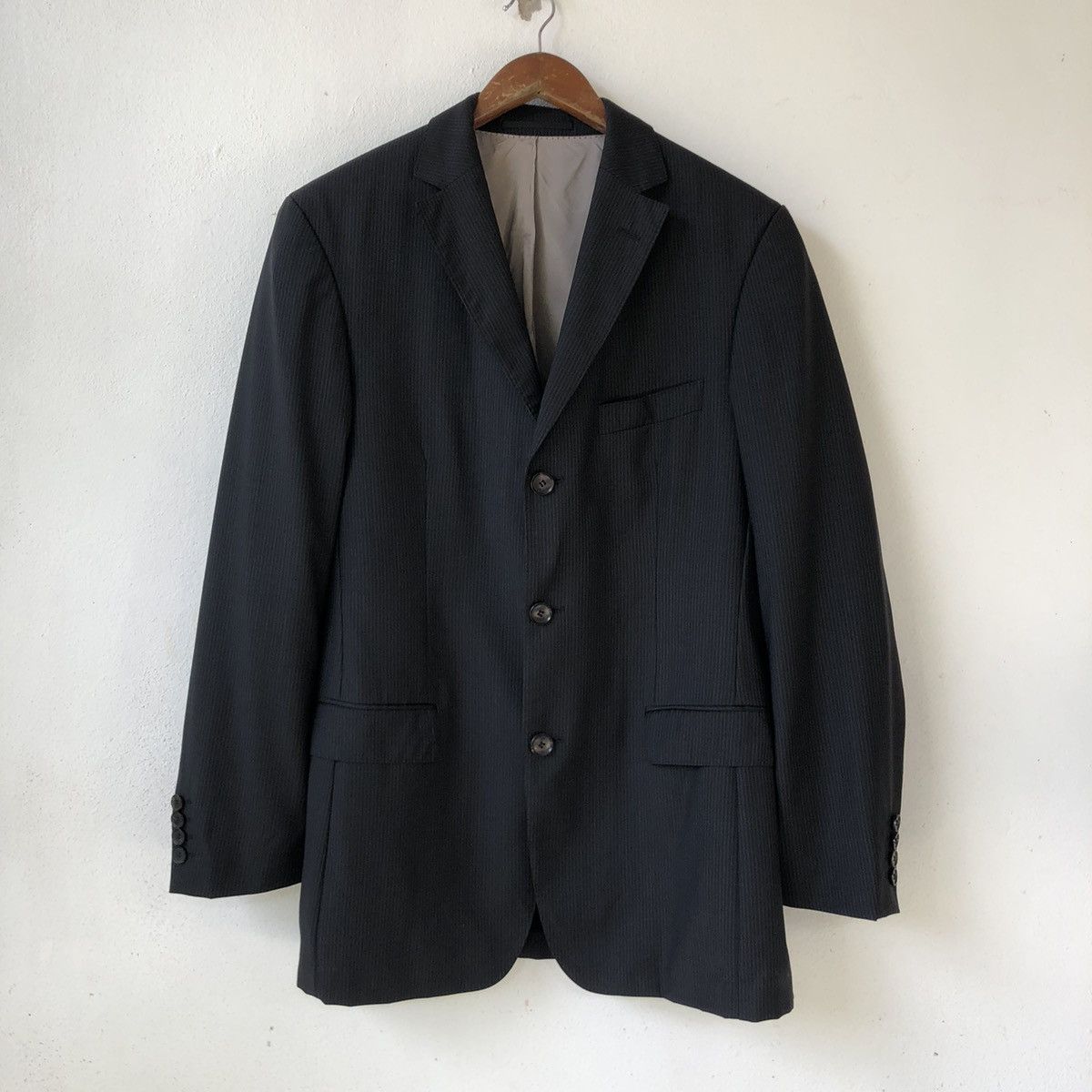 Hugo Boss BOSS HUGO BOSS “ Scorsese/Movie-H” Black Pinstripe Blazer Size 42R - 2 Thumbnail
