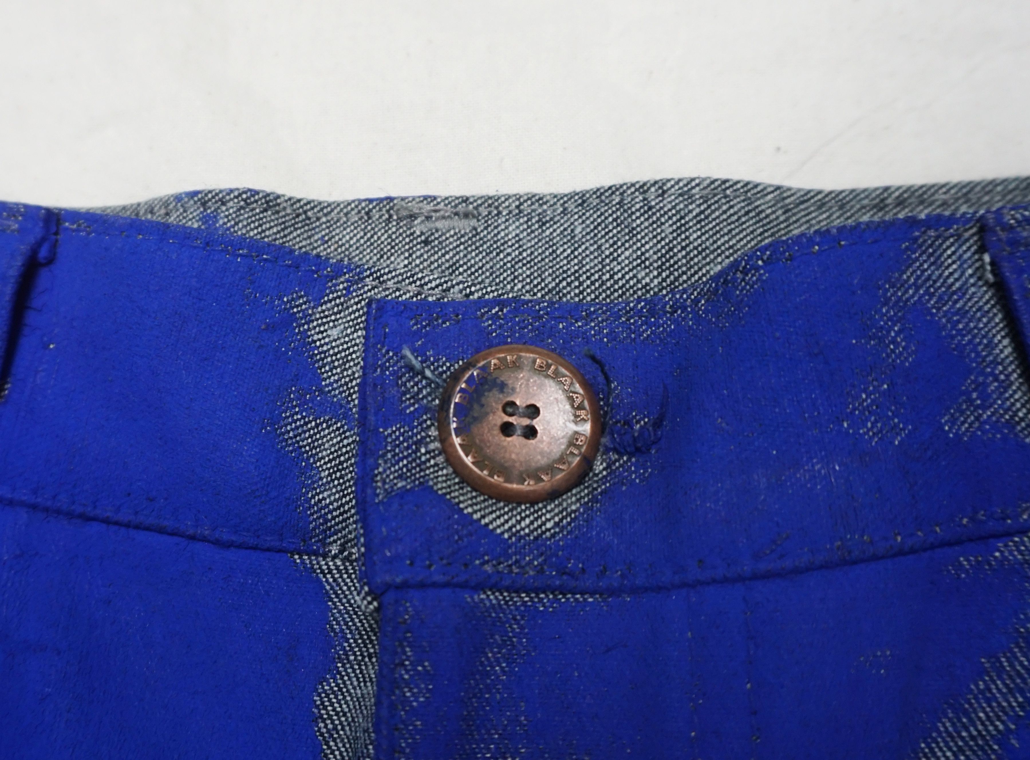 Designer × Vintage Blaak Blue Denim Pants Size 36" / US 14 / IT 50 - 2 Thumbnail