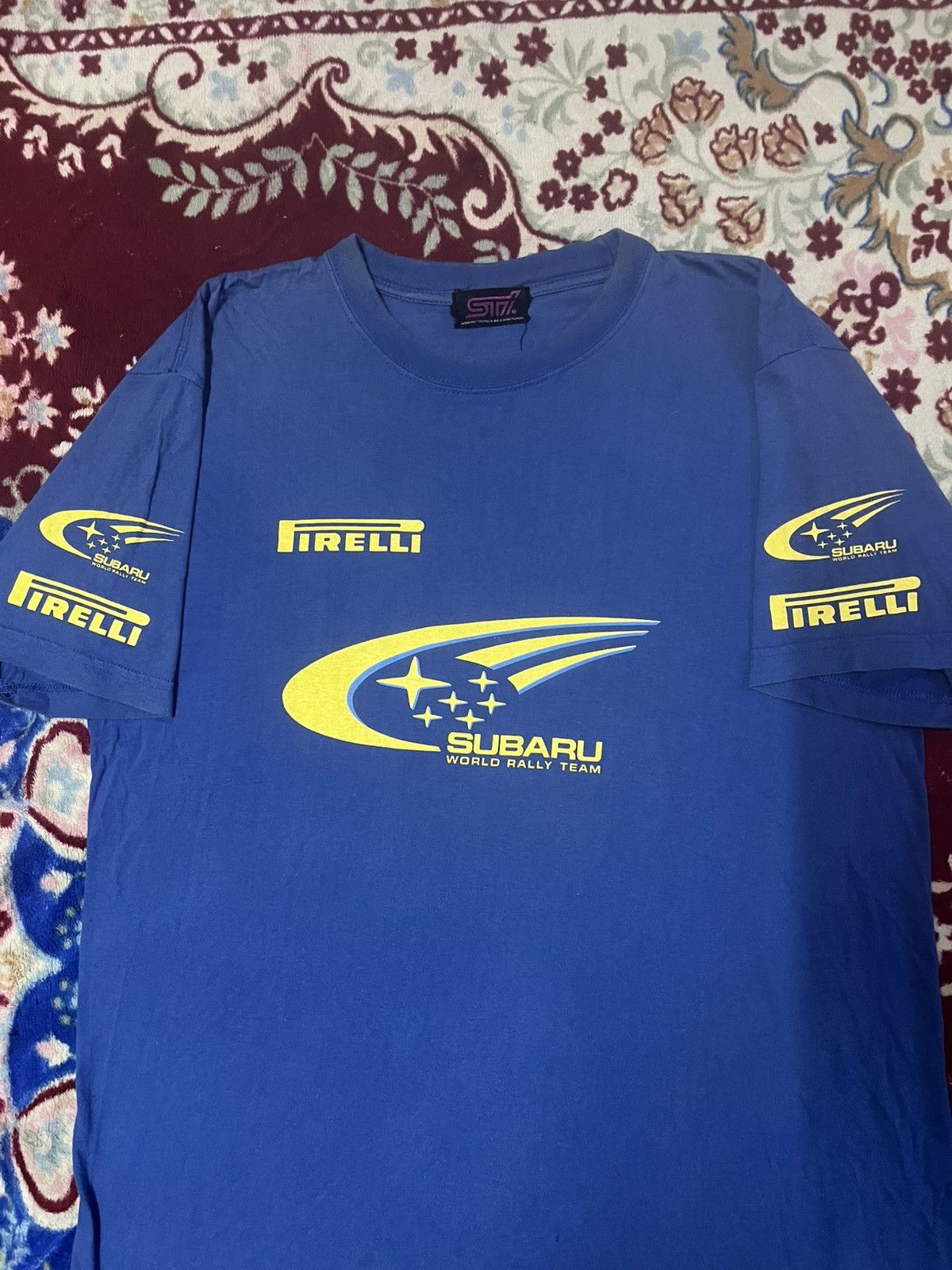 Vintage Vintage Subaru World Rally Team Tshirt Size US L / EU 52-54 / 3 - 3 Thumbnail