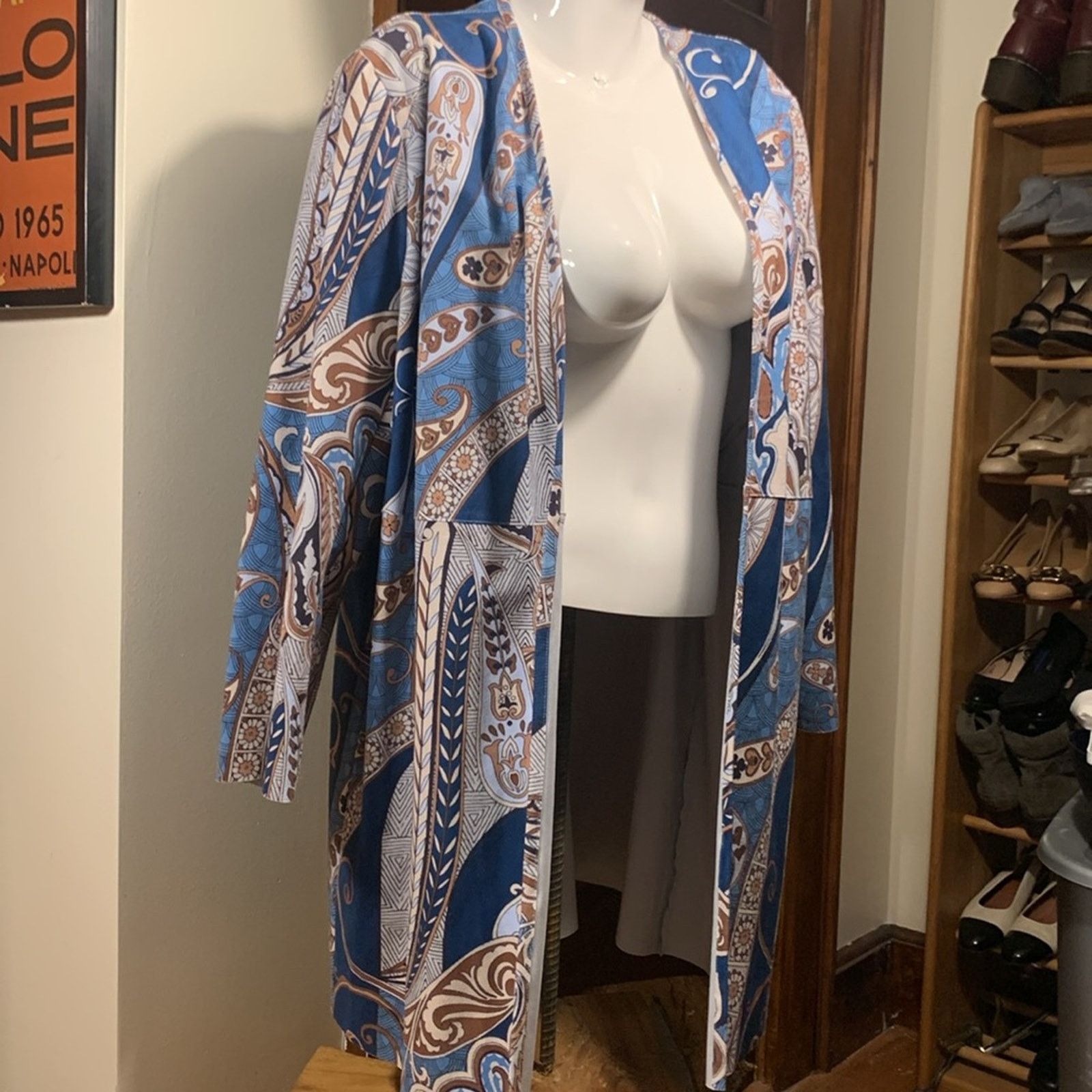 Chicos Chicos Statement oversized paisley faux suede duster coat Size XXL / US 16-18 / IT 52-54 - 9 Thumbnail