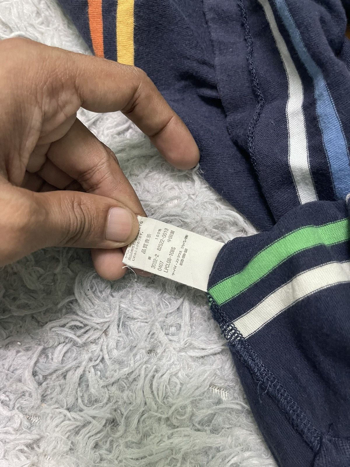 Japanese Brand × Levi's Vintage Clothing × Vintage 90s LEVIS STRIPES POLO SHIRT RARE DESIGN Size US M / EU 48-50 / 2 - 11 Thumbnail