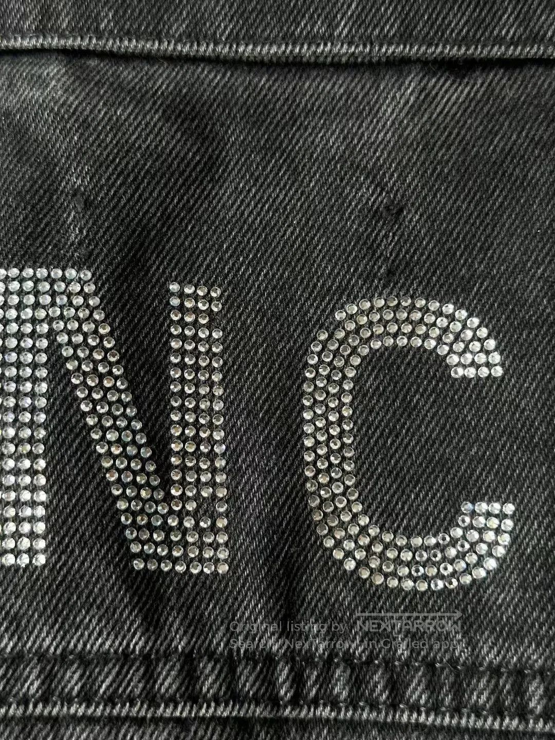 Balenciaga Balenciaga Rhinestone Denim Jacket. Size US XS / EU 42 / 0 - 3 Thumbnail