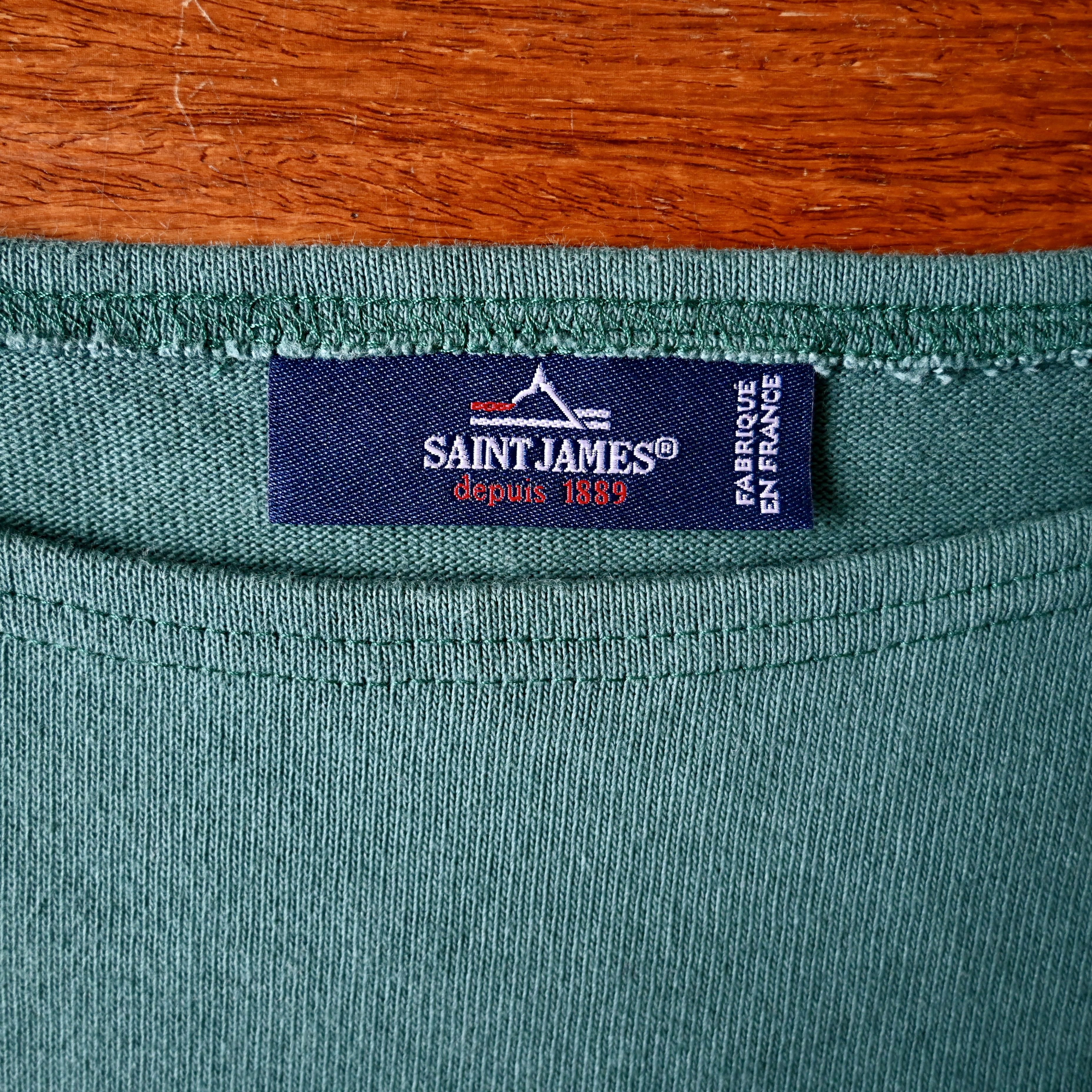 Saint James SAINT JAMES "OUESSON" heavyweight solid breton shirt, 4/M Size US M / EU 48-50 / 2 - 8 Thumbnail