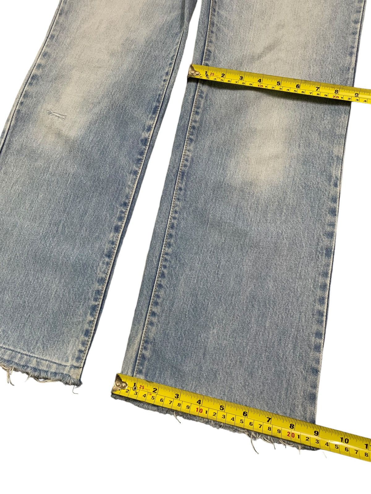 Japanese Brand × Tornado Mart Vintage Japanese Brand Baggy Flare Bootcut Frayed Leg Jeans Size US 30 / EU 46 - 16 Thumbnail