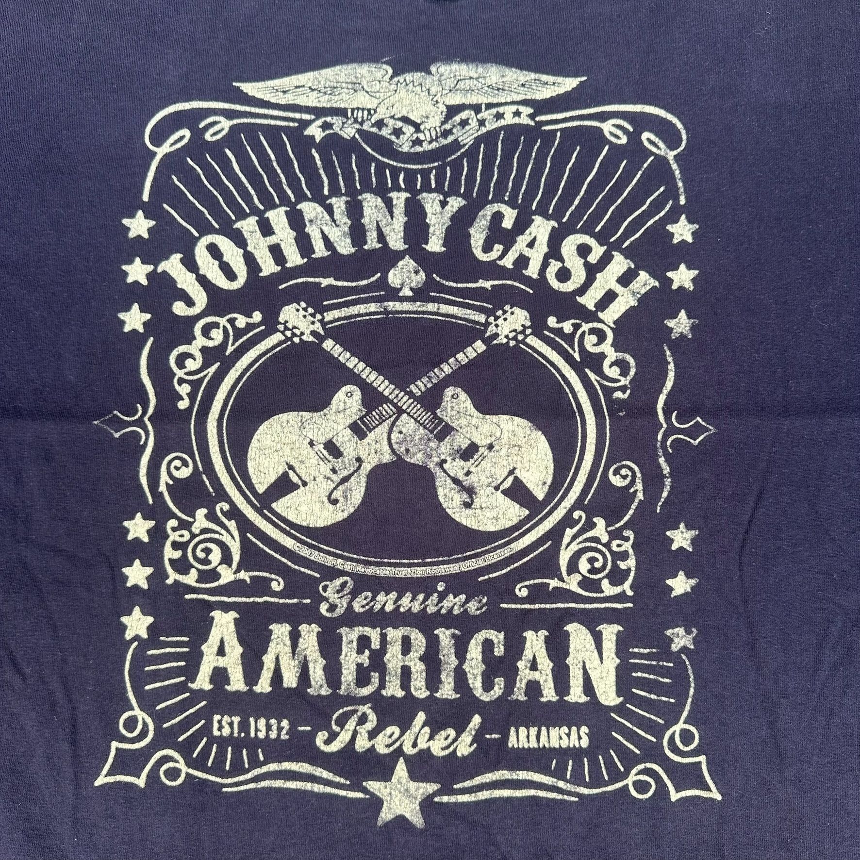 Zion Rootswear Vintage Y2K Zion Rootswear Johnny Cash Rebel T-Shirt Black L Size US L / EU 52-54 / 3 - 2 Thumbnail