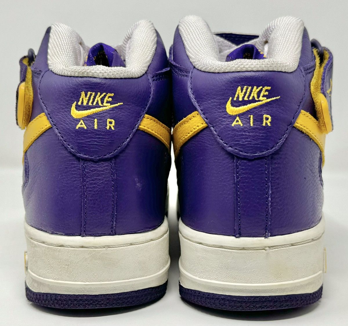 Nike × Vintage Vintage 2002 Nike Air Force 1 Mid Greek Lakers size 10 Size US 10 / EU 43 - 5 Thumbnail