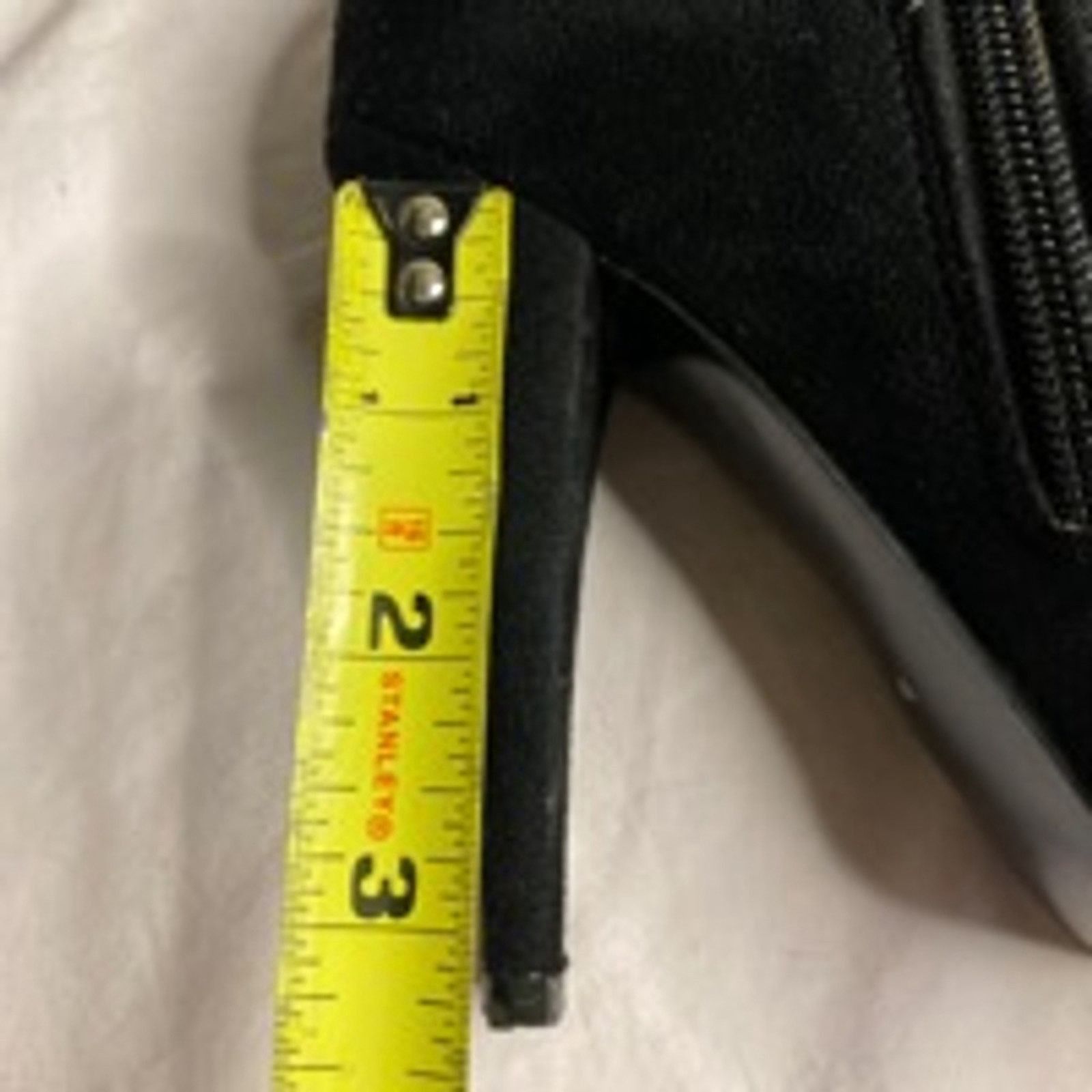 Guess Guess Black Suede Leather Ankle Boots Gold Button Detail 6M Size US 6 / IT 36 - 8 Thumbnail
