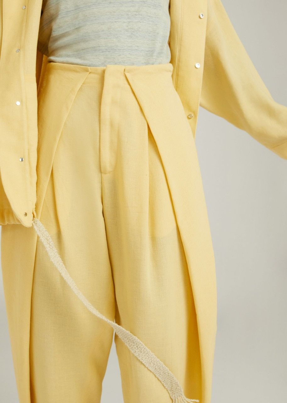 Loro Piana o1srvl11e0424 Trouser in Medium Yellow Size 26" / US 2 / IT 38 - 4 Thumbnail