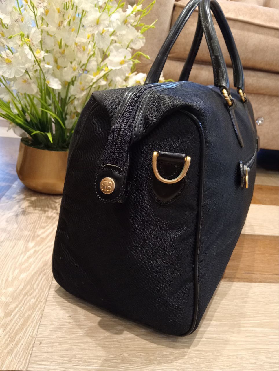 Balenciaga VINTAGE BALENCIAGA BOSTON BAG - BLACK Size ONE SIZE - 13 Thumbnail