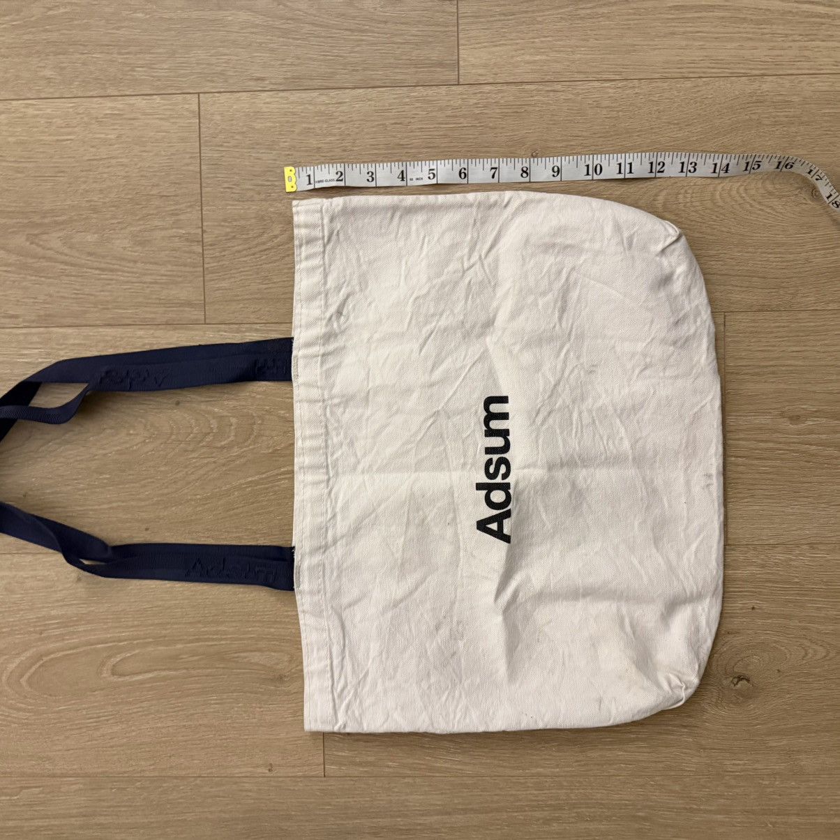 Adsum Adsum White Canvas Tote Bag Size ONE SIZE - 2 Thumbnail