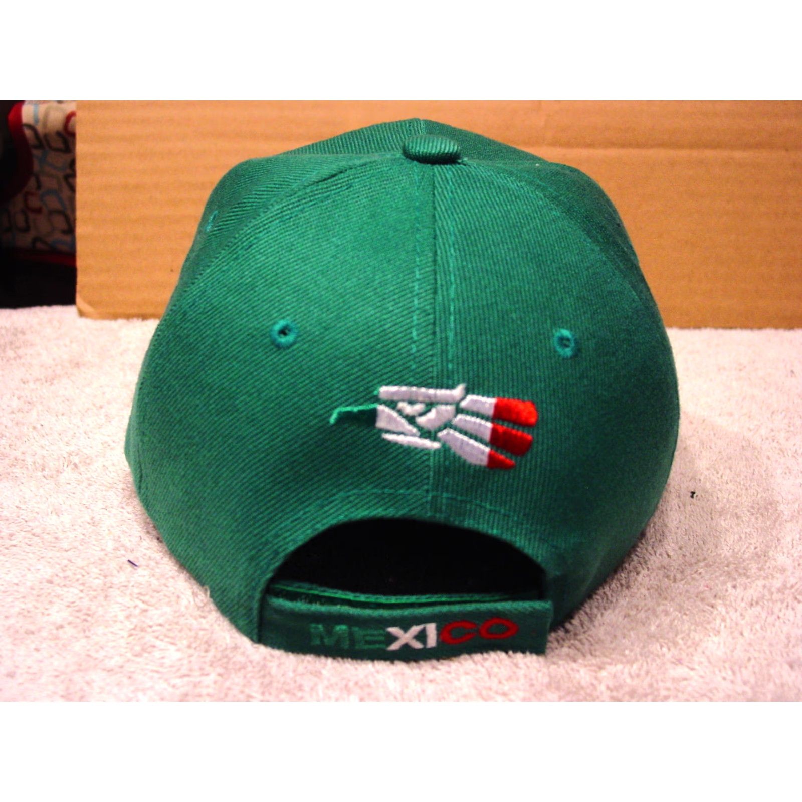 Vintage Vintage Unbranded Baseball Cap Men Adjustable Green Mexico 90s Size ONE SIZE - 2 Thumbnail