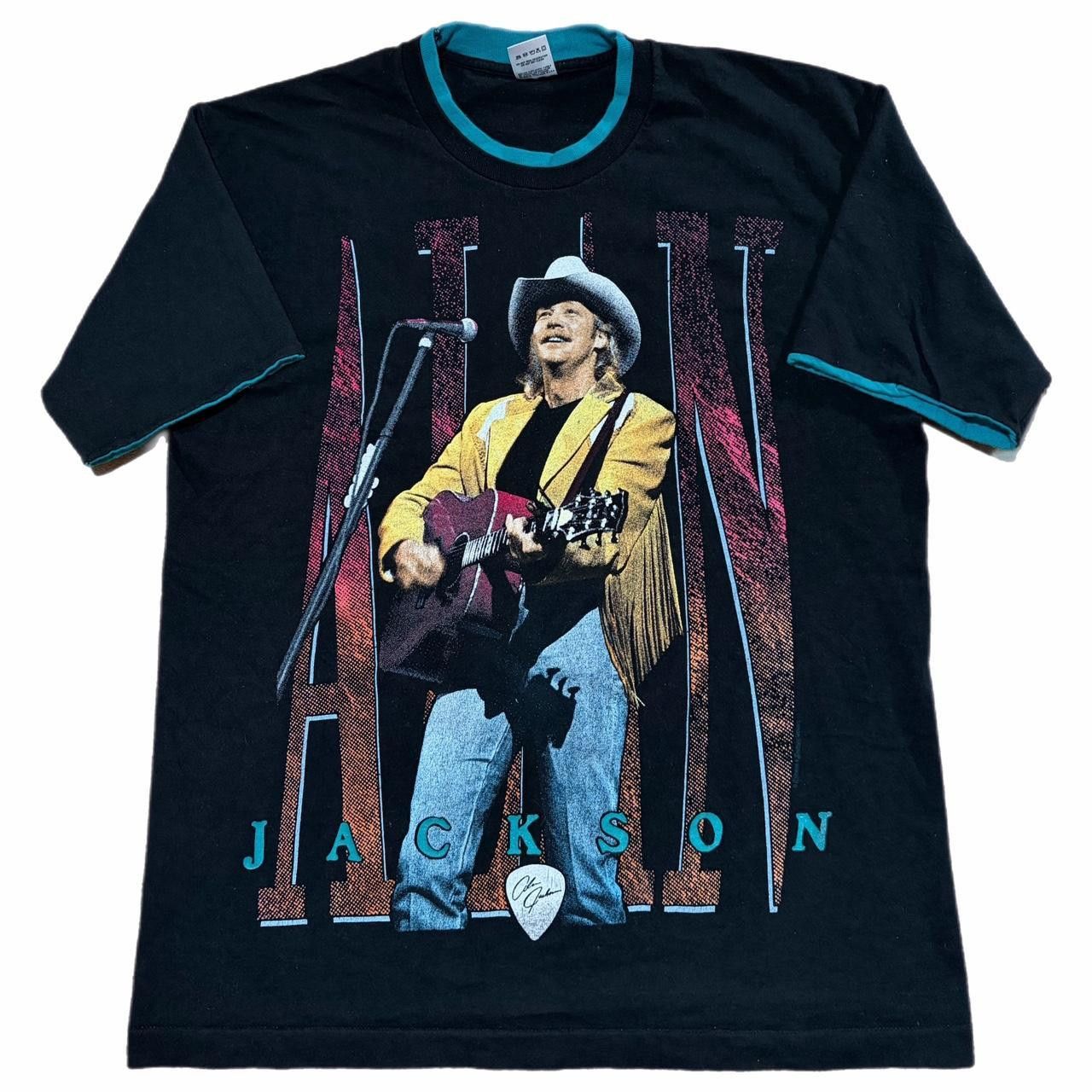 Fruit Of The Loom Vintage Alan Jackson Shirt Mens Large On Tour Country 90s Size US L / EU 52-54 / 3 - 1 Thumbnail