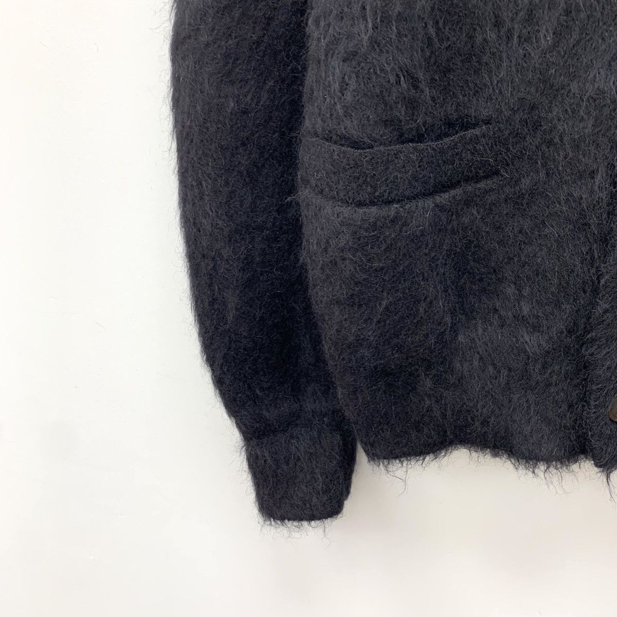 Dior Dior Black Logo Mohair V-neck Long Sleeve Knitwear K26WX Size US S / EU 44-46 / 1 - 4 Thumbnail