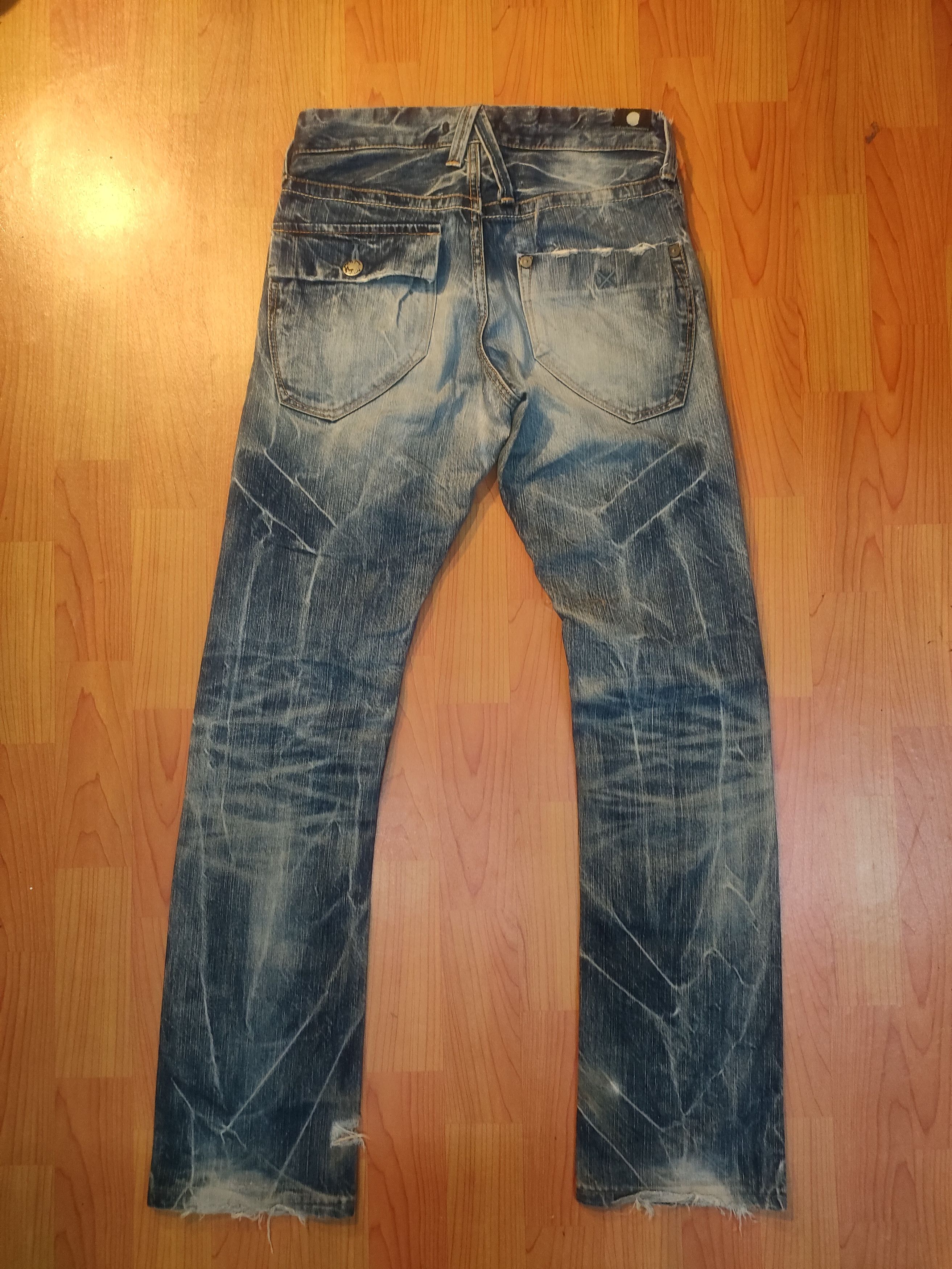 If Six Was Nine × Japanese Brand Flare🔥🔥 Blue way Bush Pants Jeans Size US 29 - 2 Thumbnail