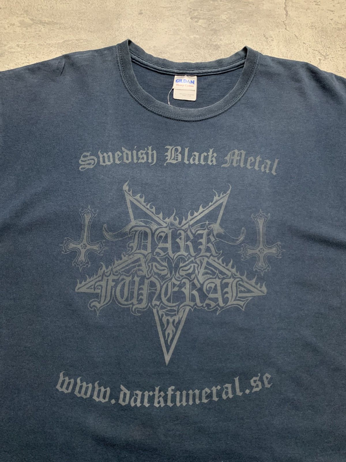 Band Tees 2000 Dark Funeral hail metal hail Satan Black Metal Band Tee Size US L / EU 52-54 / 3 - 3 Thumbnail