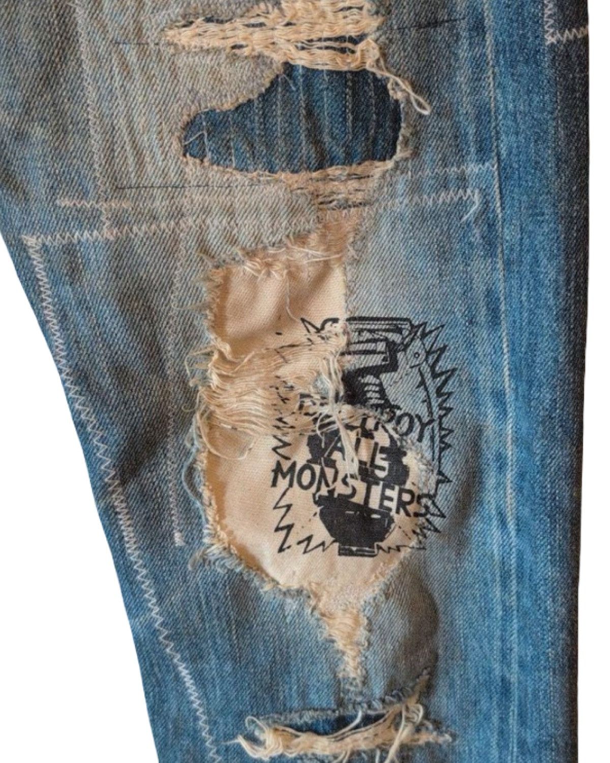 Hysteric Glamour Destroy All Monsters Denim Jeans Size US 28 / EU 44 - 4 Thumbnail