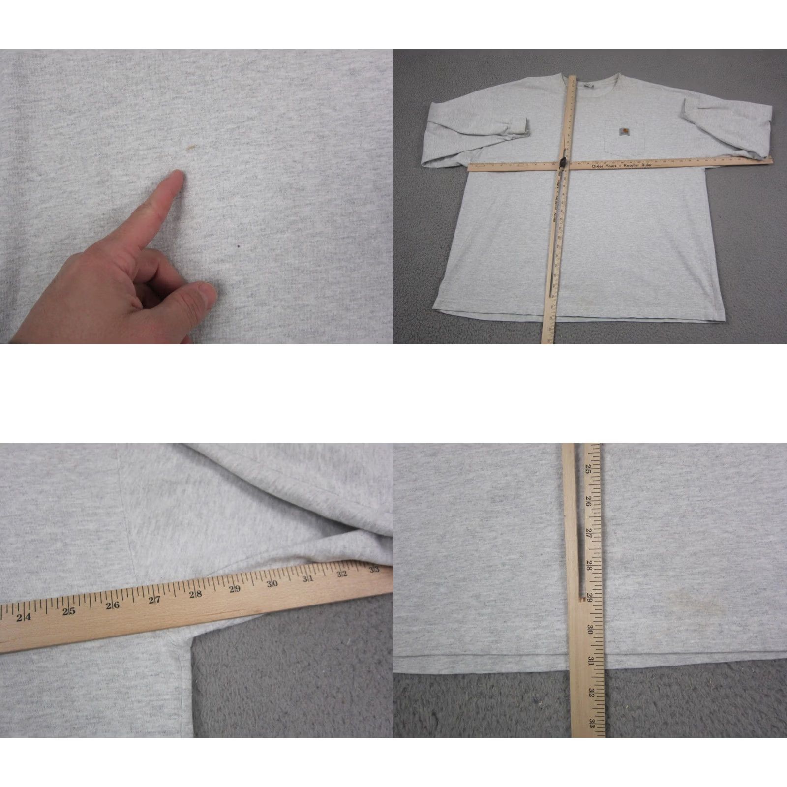 Carhartt VINTAGE Carhartt Shirt Mens XL Gray Loose Fit Heavyweight Pocket Size US XL / EU 56 / 4 - 8 Thumbnail
