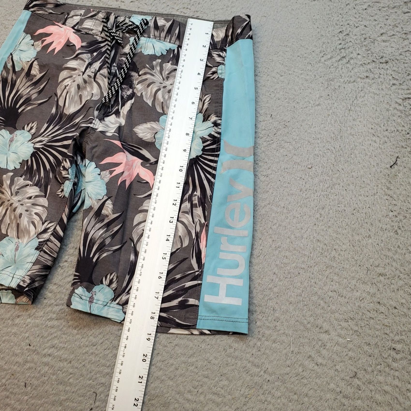 Hurley Hurley Mens Bottom 28 Multicolor Floral Regular Drawstring Board Shorts Size US 28 / EU 44 - 4 Thumbnail