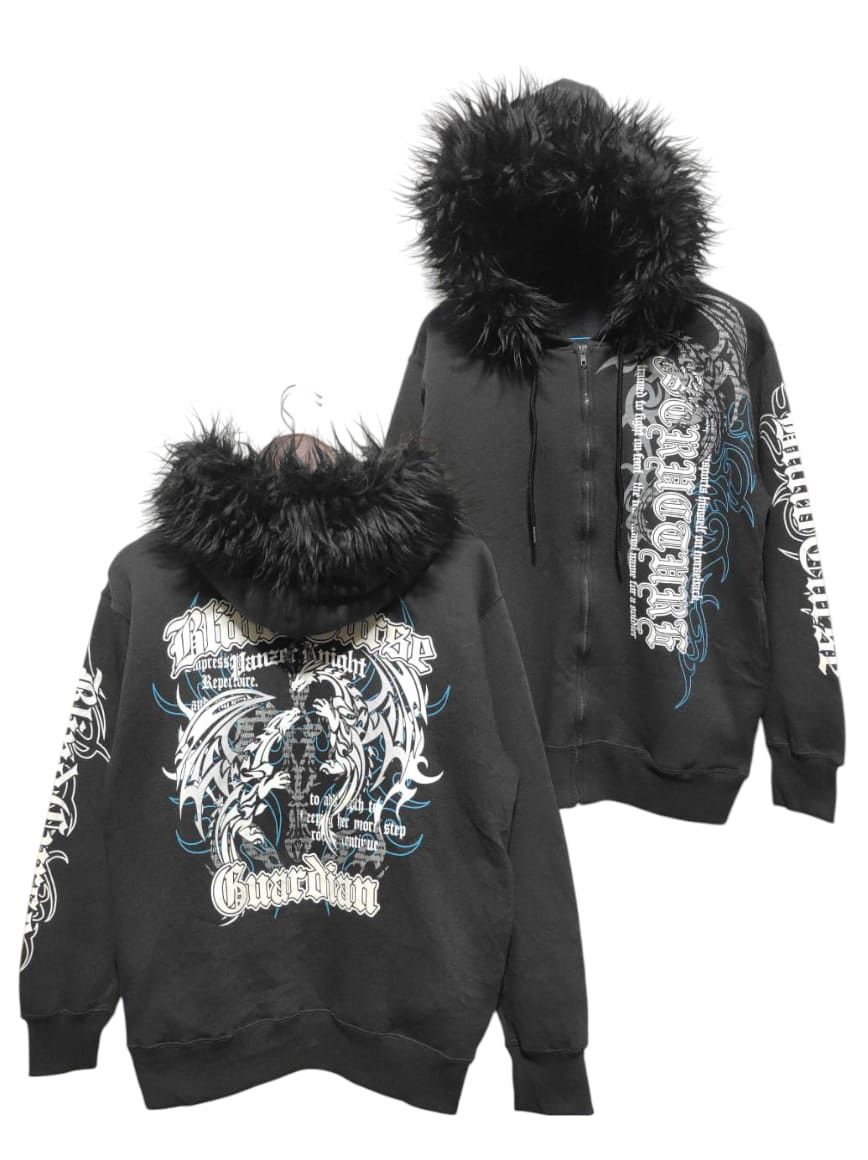 Affliction Beaumere Cross poem zip fur hoodie ifsix LGB style Size US L / EU 52-54 / 3 - 2 Thumbnail