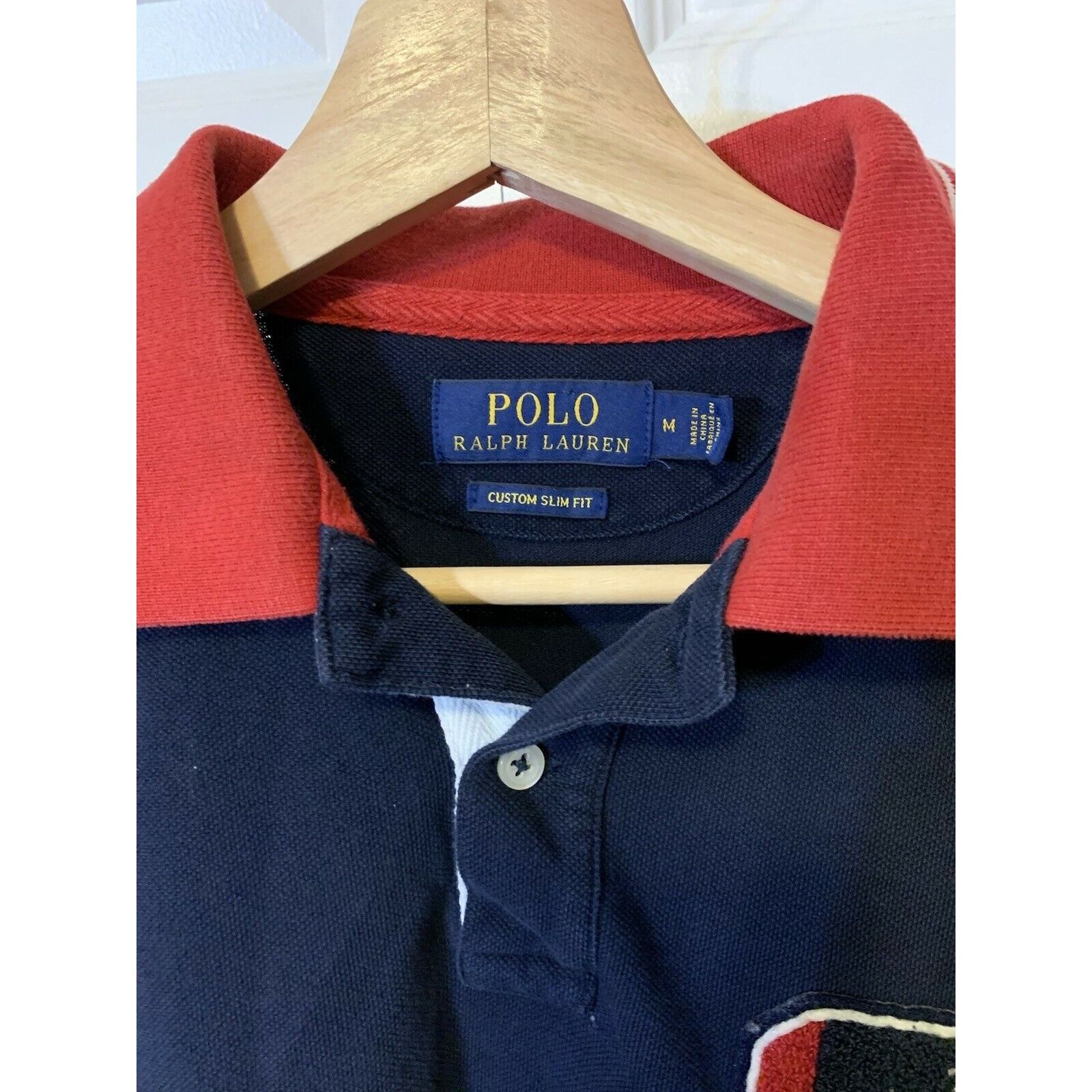Polo Ralph Lauren VTG Polo by Ralph Lauren Men's M Rugby Polo Shirt Spell Out Size US M / EU 48-50 / 2 - 2 Thumbnail