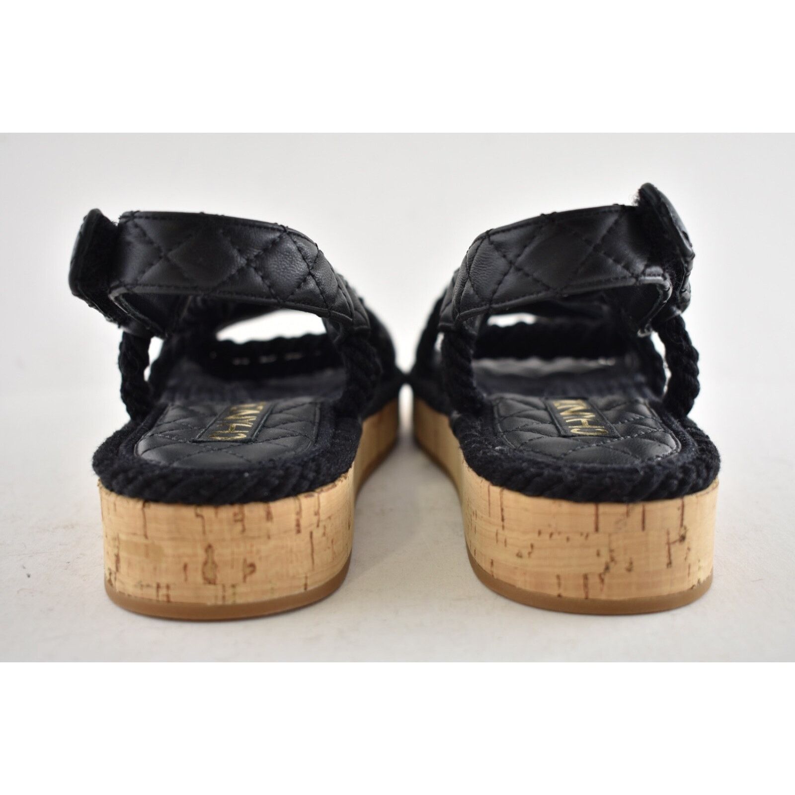 Chanel Chanel REV Black Gold Cord Rope CC Quilted Mule Ankle Size US 6 / IT 36 - 13 Thumbnail