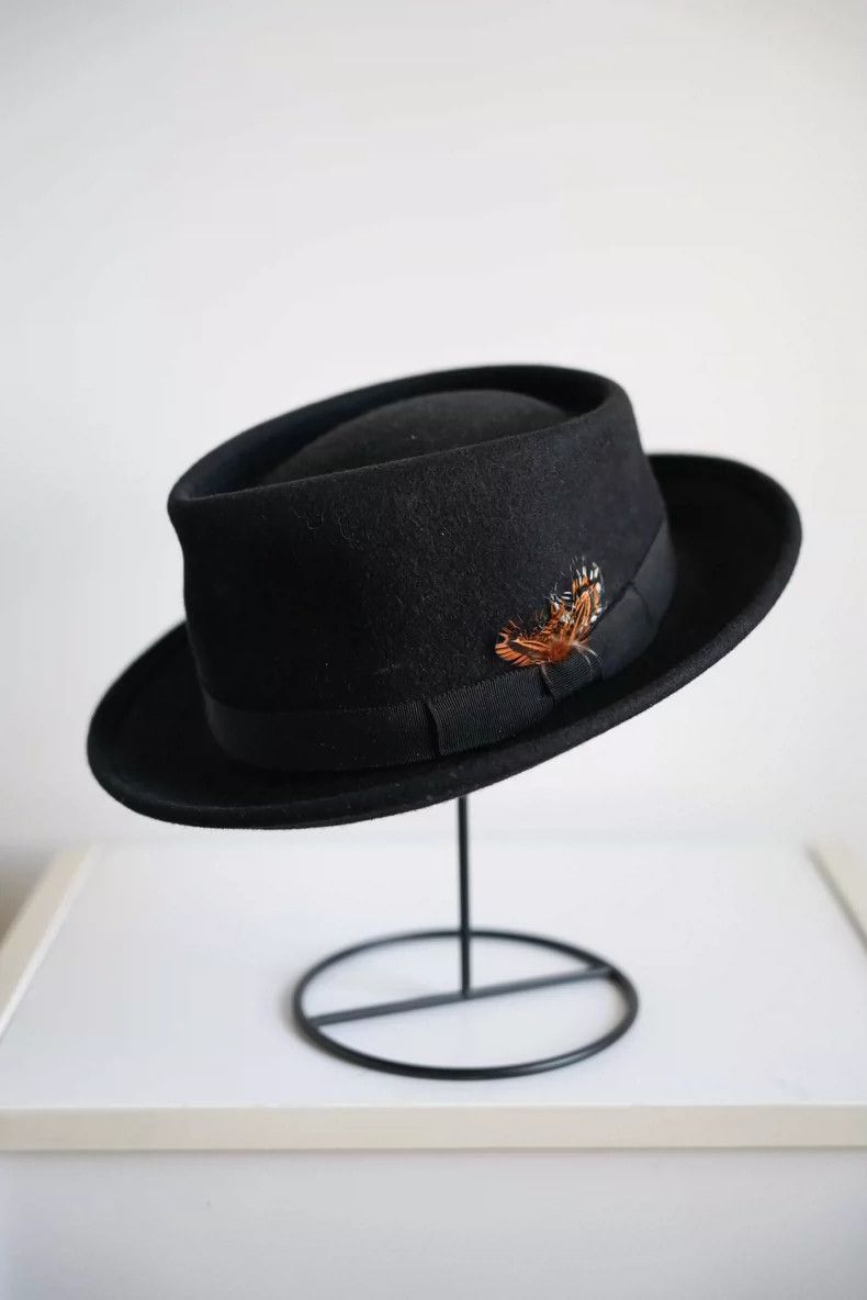 Yohji Yamamoto Yohji Yamamoto 10aw feathered wool top hat 2505-Nextarrow Size ONE SIZE - 2 Thumbnail