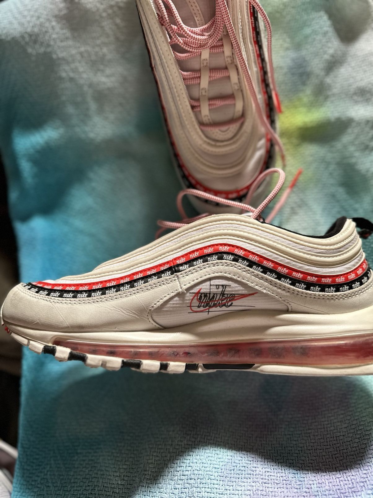 Nike Nike Air Max ‘97 Script swoosh/released 2019 8.5M/9.5W Size US 8.5 / EU 41-42 - 2 Thumbnail