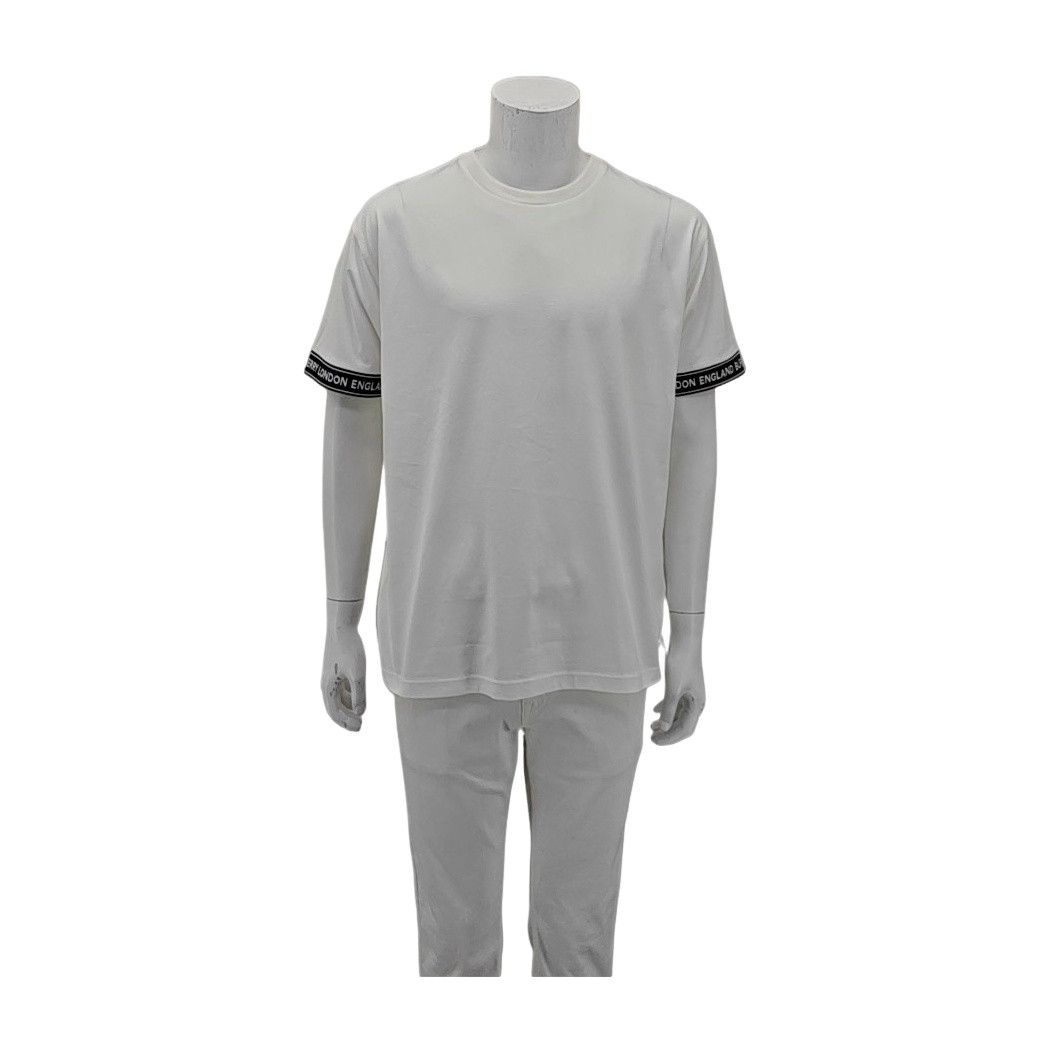 Burberry Burberry Logo Tape Cuffed T-Shirt Size S Size US S / EU 44-46 / 1 - 1 Thumbnail