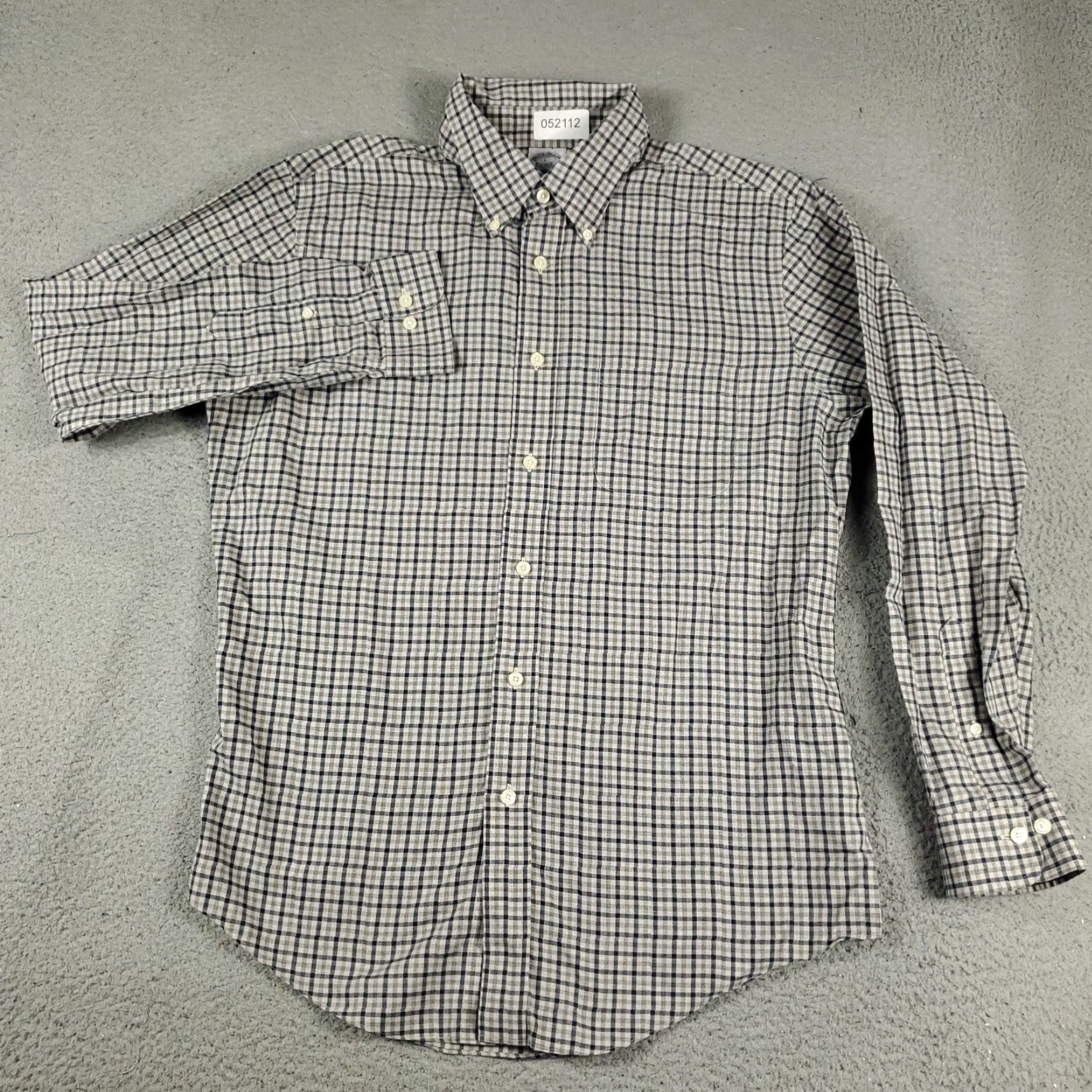 Brooks Brothers VINTAGE Brooks Brothers Shirt Mens Large Gray Check Casual Button-Up Long Sleeve Size US L / EU 52-54 / 3 - 2 Thumbnail