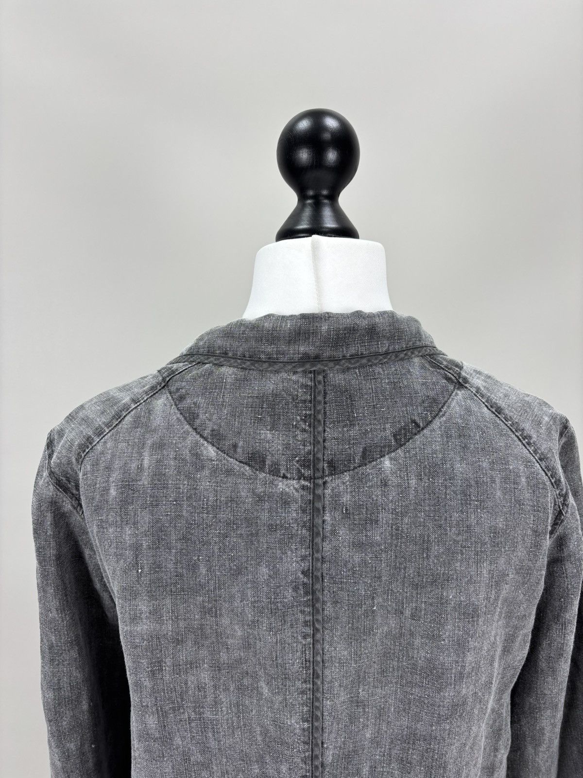 OSKA Womens linen jacket OSKA Size 1 Color Gray Size S / US 4 / IT 40 - 7 Thumbnail