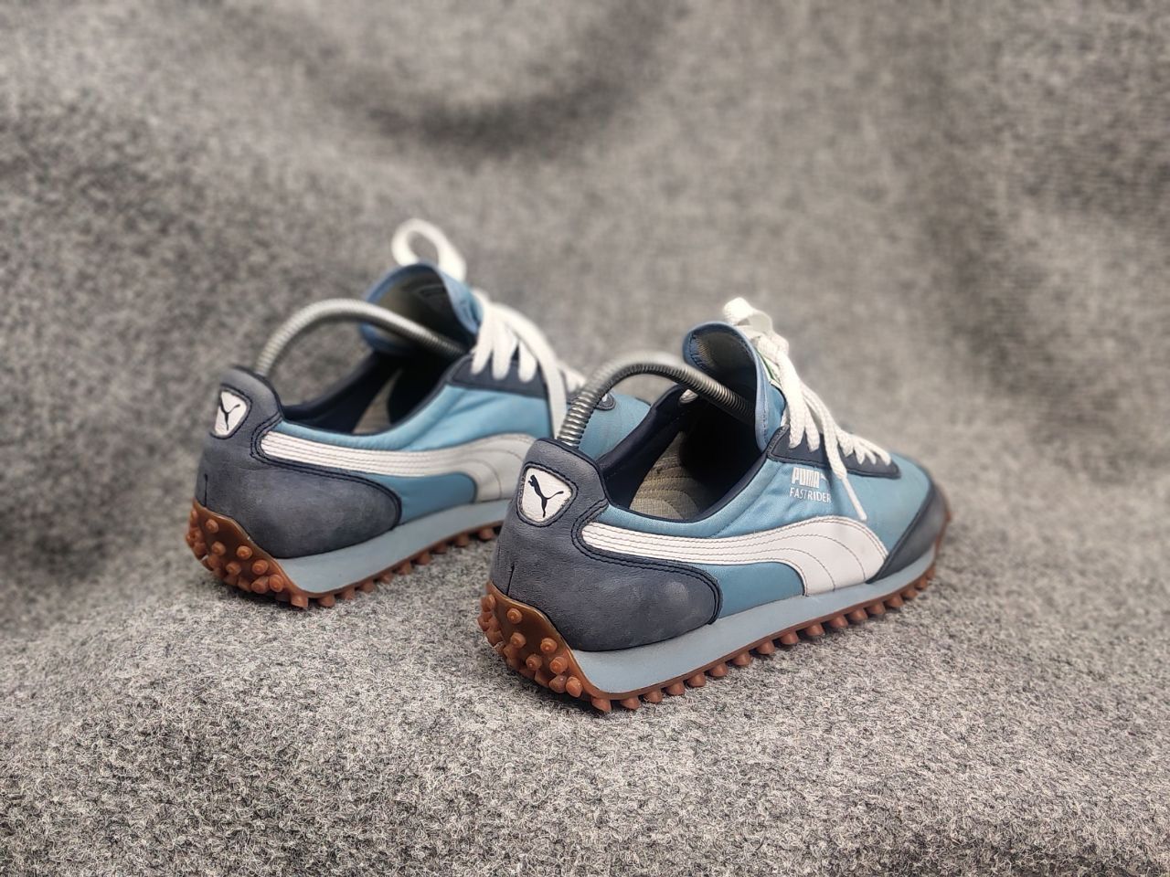 Puma Vintage 00's Puma Fast Rider Blue Logo Sneakers Shoes Y2K Size US 7 / IT 37 - 14 Thumbnail