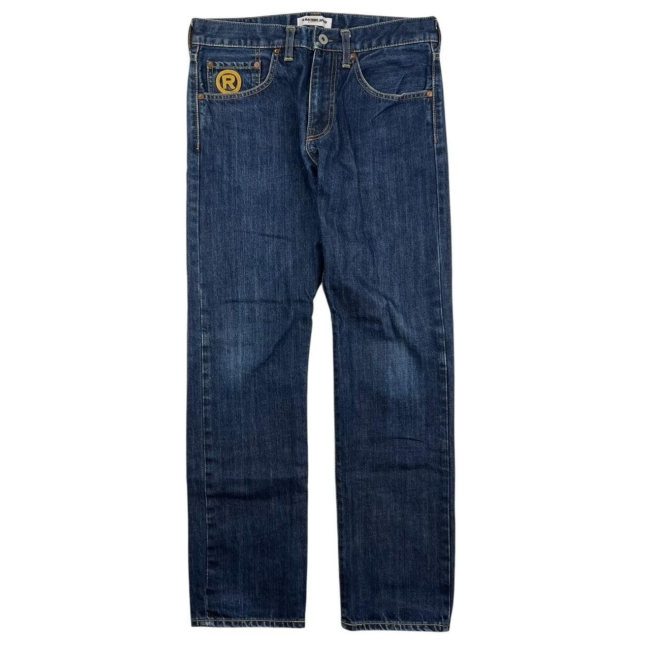 Bape Vintage Bape Embroidered Star Jeans - Waist: 31” Size US 31 - 2 Thumbnail