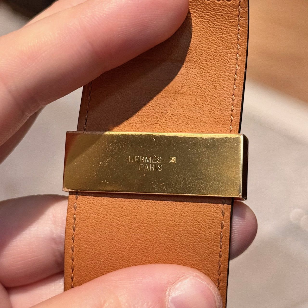 Hermes Hermès Bleu Paon Epsom Collier de Chien GHW Bracelet Size ONE SIZE - 13 Thumbnail