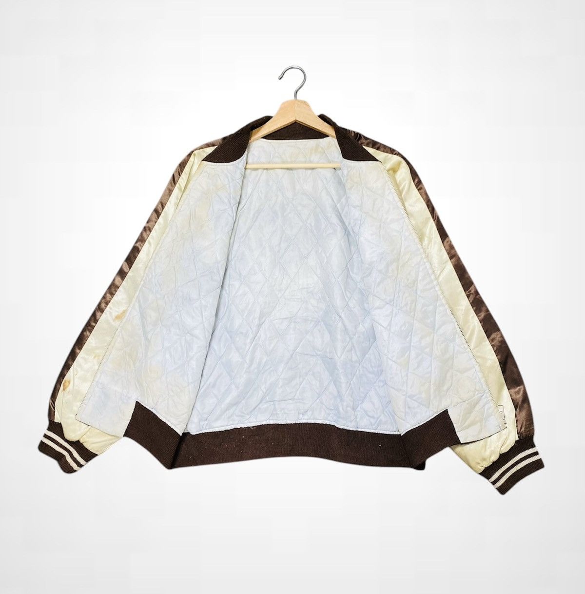 Japanese Brand Vintage 80s Sukajan Yokosuka Eagle embroidery Jacket Size US L / EU 52-54 / 3 - 3 Thumbnail